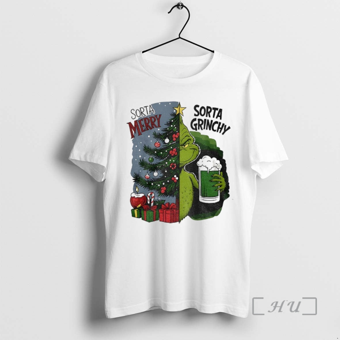 Officials Grinch Sorta Merry Sorta Grinchy Christmas Tree Holiday T-Shirts, Hoodie, Sweatshirt | InkRitualCo.com