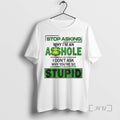 Officials Grinch Stop Asking Why Im An Asshole I Dont Ask Why Youre So Stupid T-Shirts, Hoodie, Sweatshirt | InkRitualCo.com