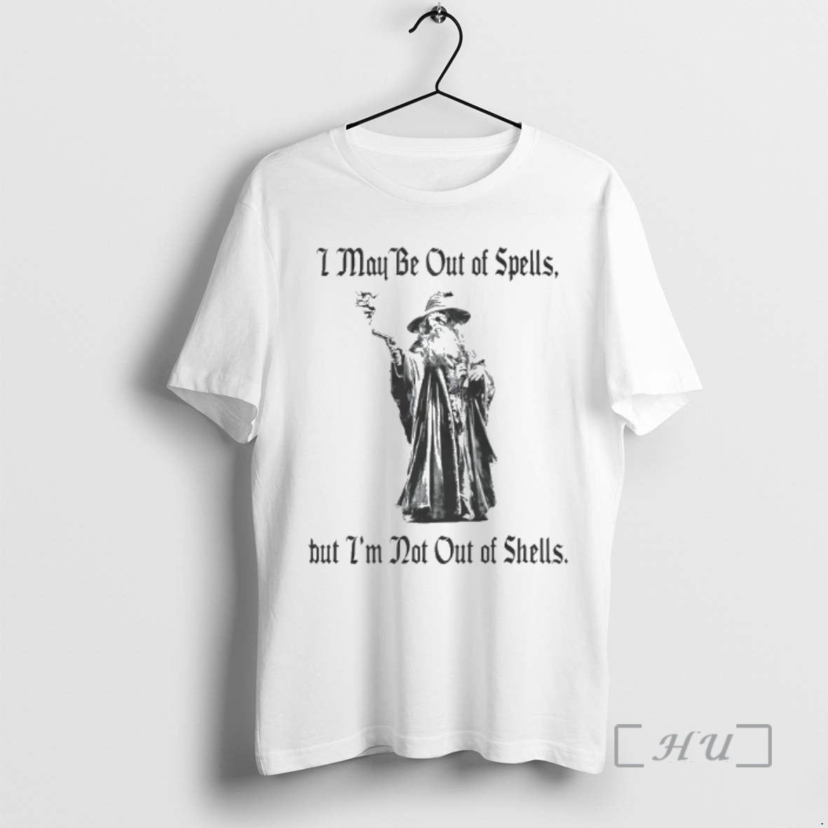 Officials Gun Wizard I May Be Out Of Spells But Im Not Out Of Shells T-Shirts, Hoodie, Sweatshirt | InkRitualCo.com