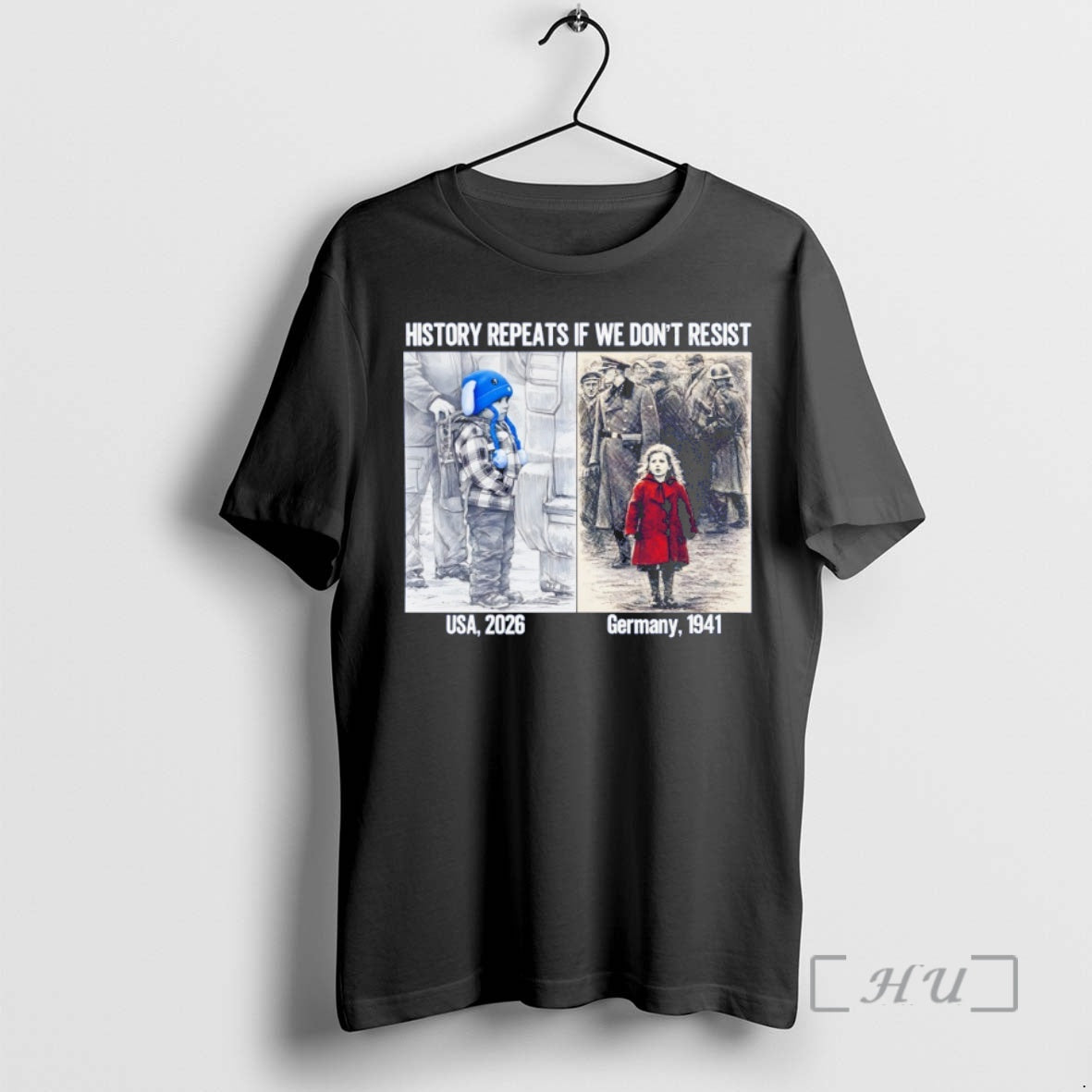Officials History Repeats If We Dont Resist Usa 2026 Germany 1941 Anti Ice Protest Vintage T-Shirts, Hoodie, Sweatshirt