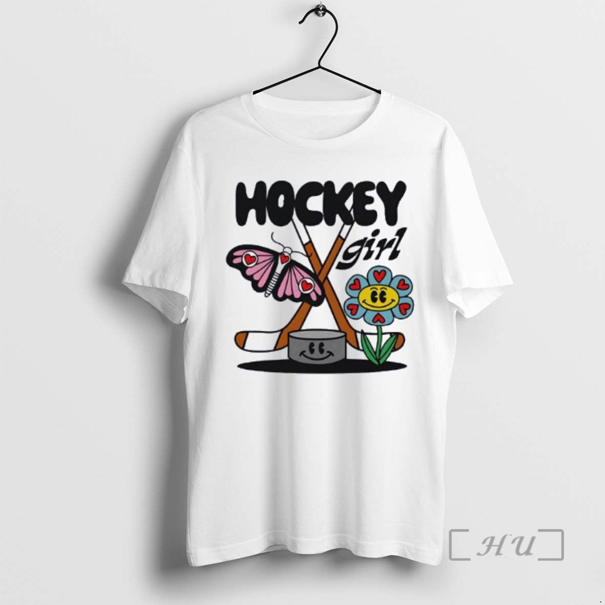 Officials Hockey Girl Toddler Butterfly And Flower T-Shirts, Hoodie, Sweatshirt | InkRitualCo.com
