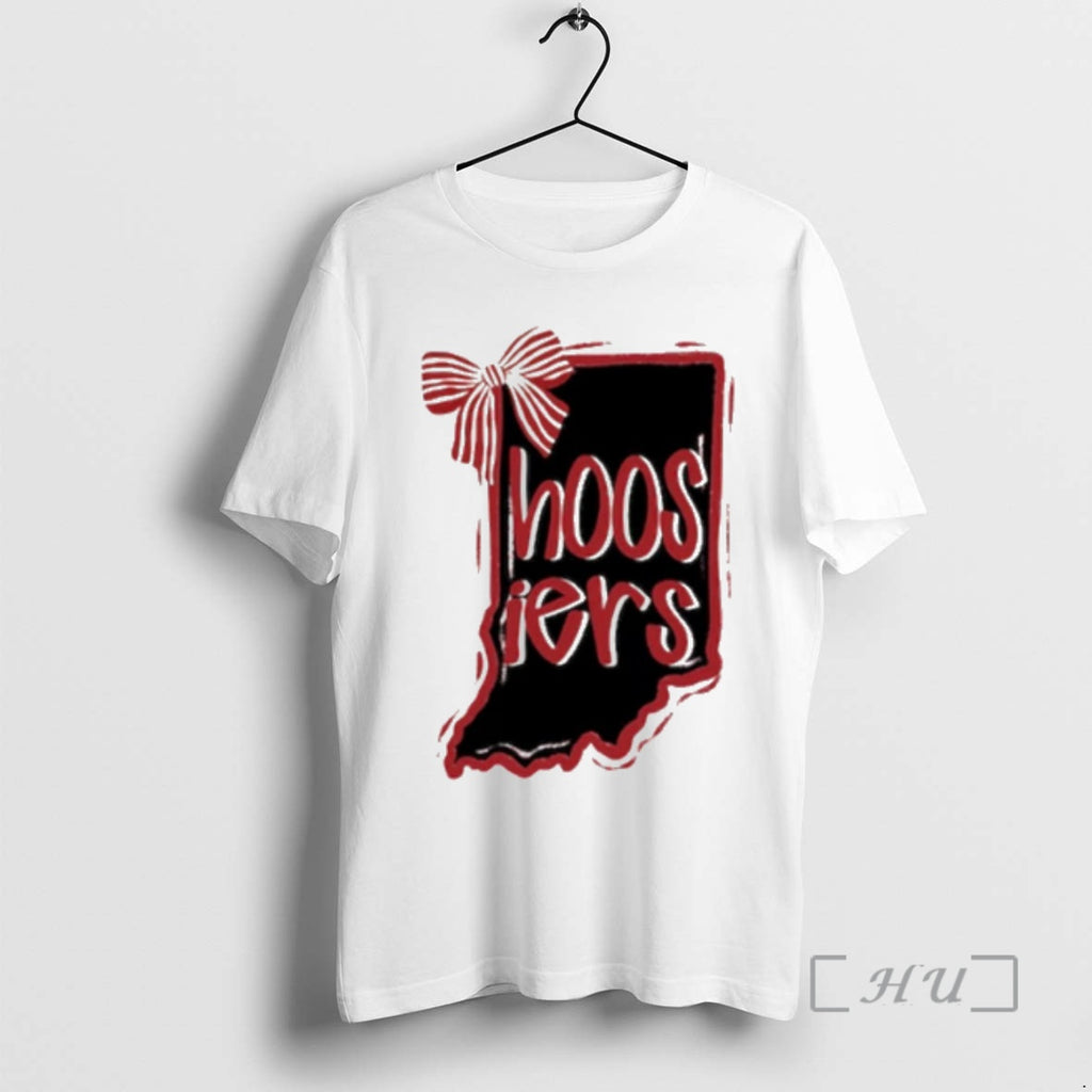Officials Hoosiers Indiana Game Day State Outline Bow T-Shirts, Hoodie, Sweatshirt | InkRitualCo.com
