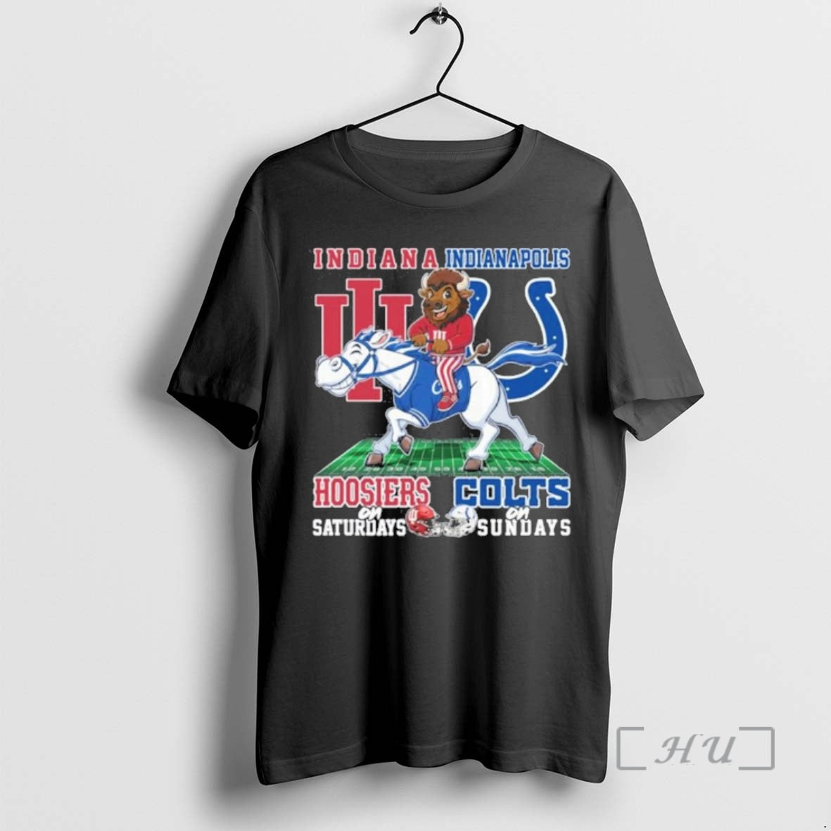 Officials Hoosiers On Saturdays And Colts On Sundays Riding Mascots T-Shirts, Hoodie, Sweatshirt | InkRitualCo.com