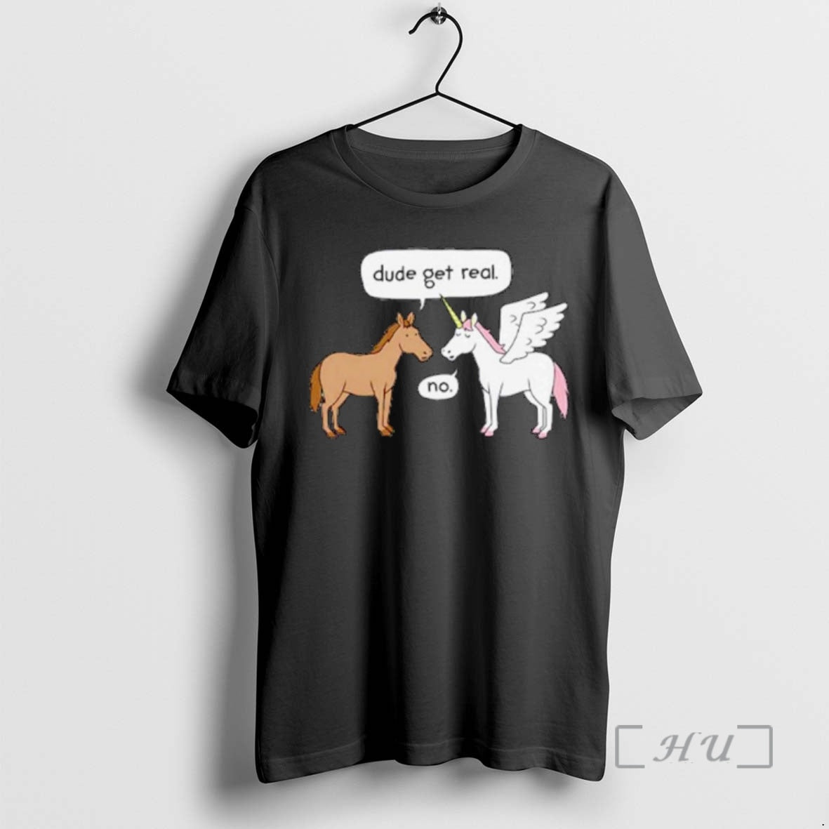 Officials Horse And Unicorn Dude Get Real No Ornaments T-Shirts, Hoodie, Sweatshirt | InkRitualCo.com