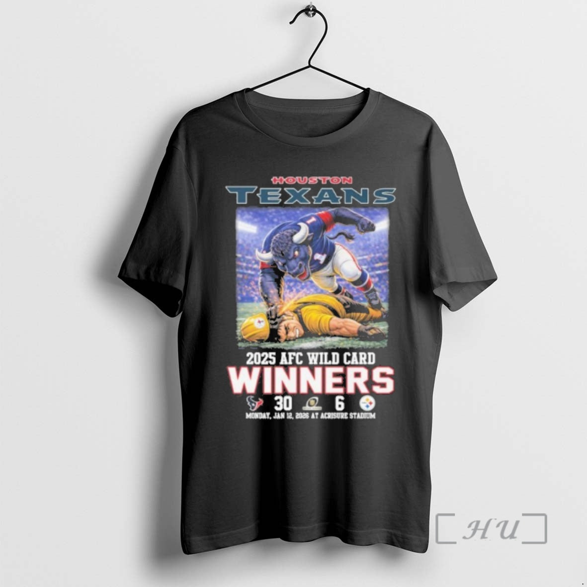 Officials Houston Texans 2025 Mascot Afc Wild Card Winners T-Shirts, Hoodie, Sweatshirt | InkRitualCo.com
