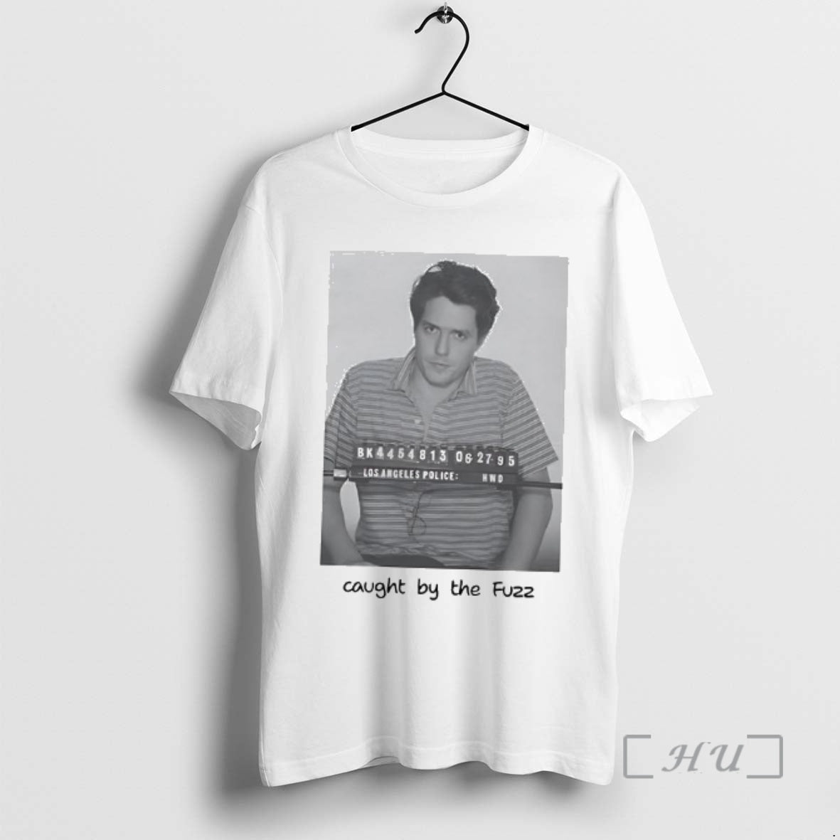 Officials Hugh Grant Mugshot Caught By Fuzz Woman T-Shirts, Hoodie, Sweatshirt | InkRitualCo.com