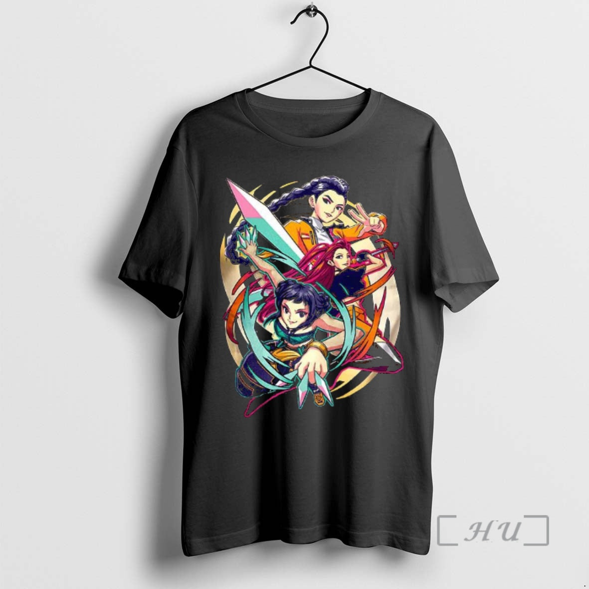 Officials Huntrix K Pop Demon Hunters Cartoon Fan Art T-Shirts, Hoodie, Sweatshirt | InkRitualCo.com