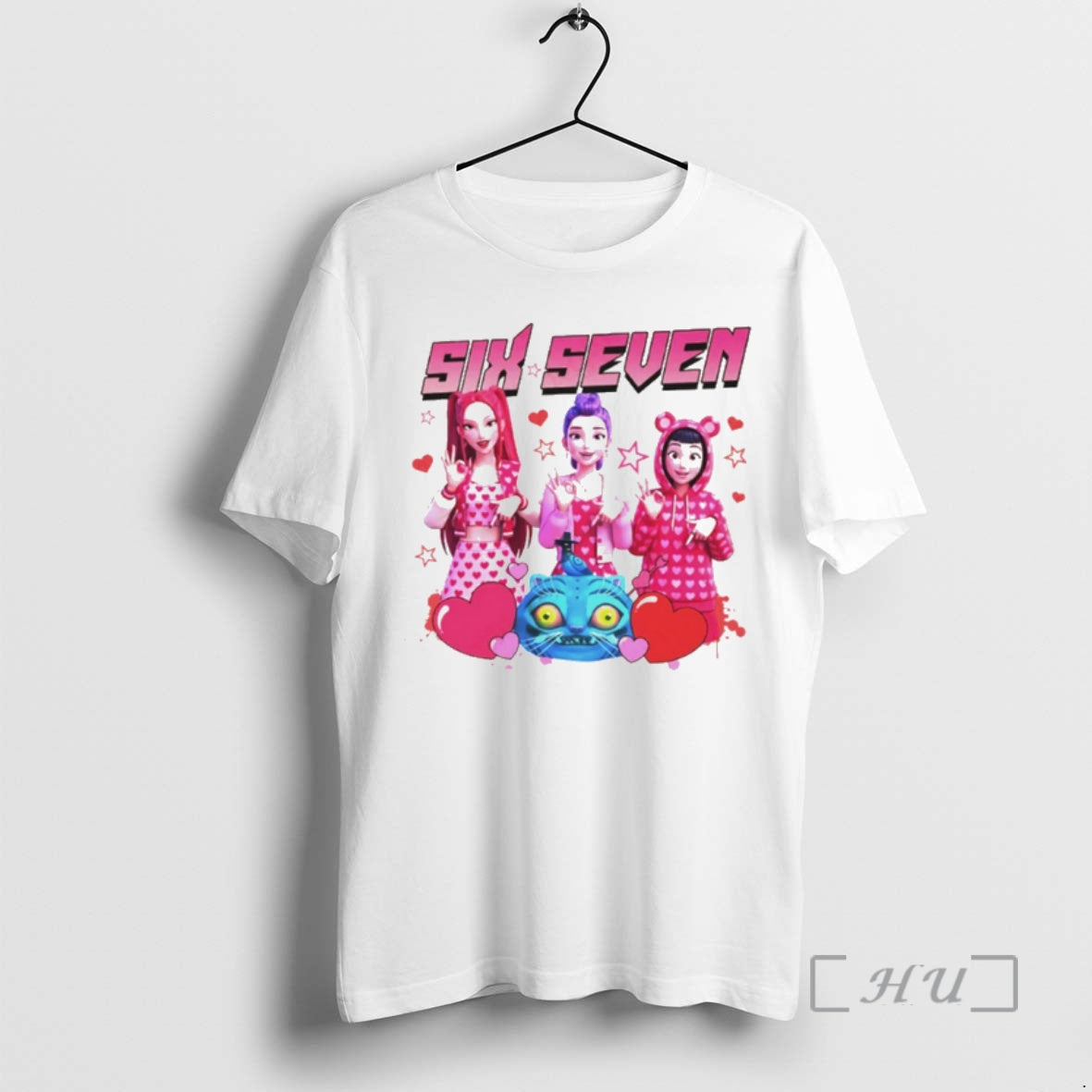 Officials Huntrix Six Seven Happy Valentine Kpop Demon Hunters T-Shirts, Hoodie, Sweatshirt | InkRitualCo.com