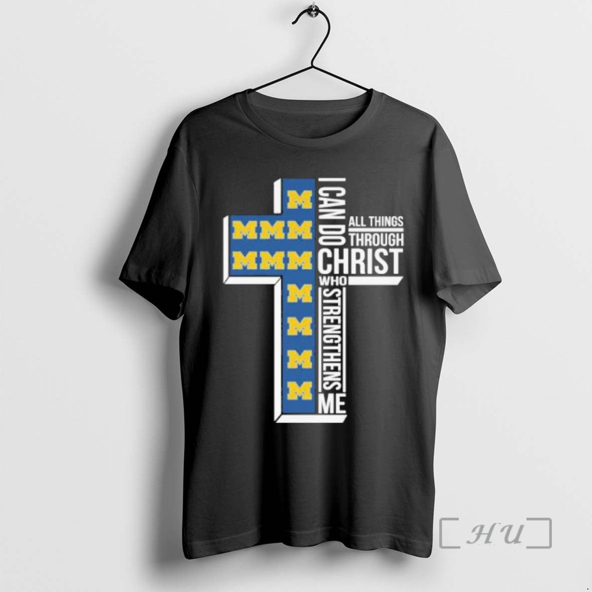 Officials I Can Do All Things Faith And Sports Michigan Wolverines College Basketball Premium T-Shirts, Hoodie, Sweatshirt