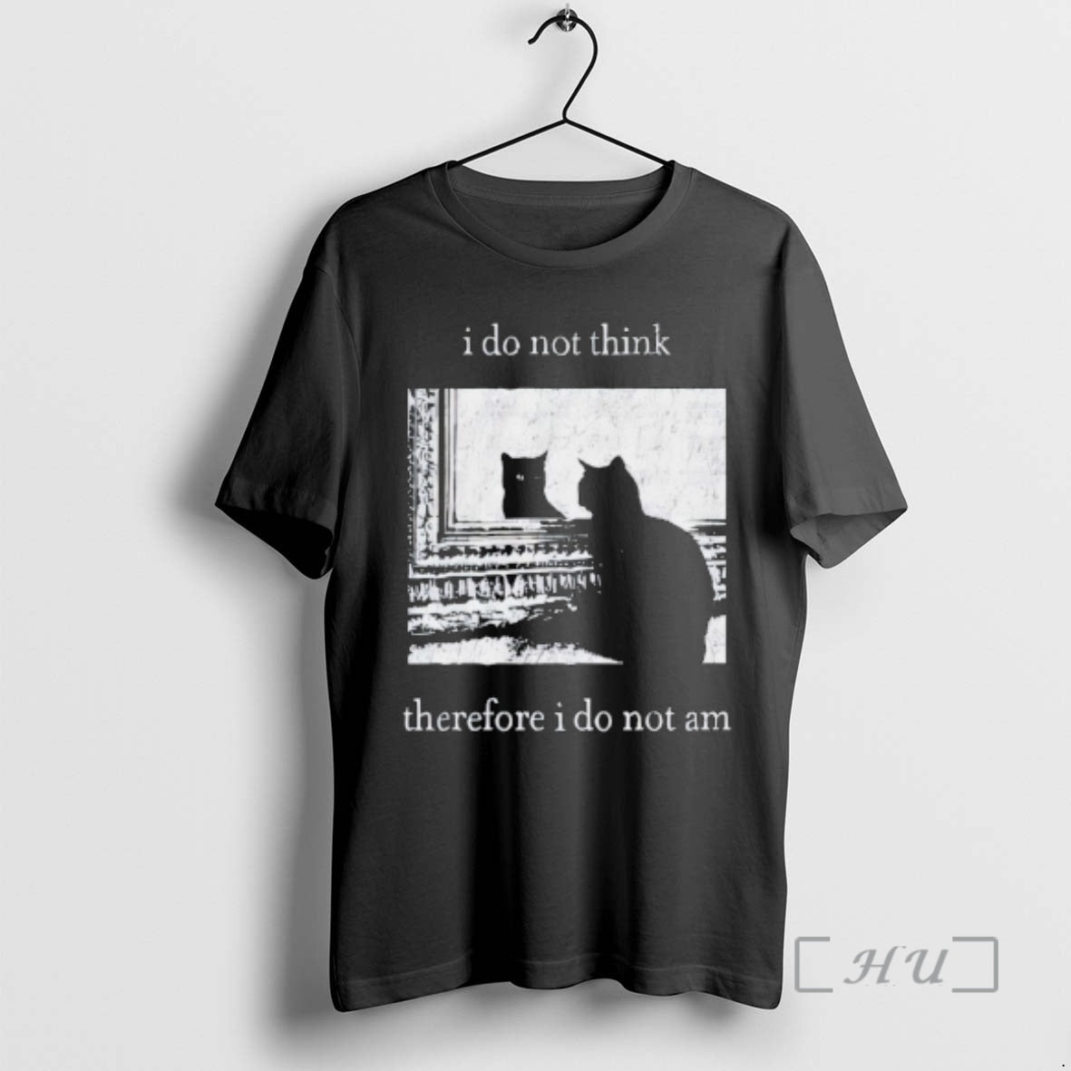 Officials I Do Not Think Therefore I Do Not Am Black Cat Premium T Shirts Hoodie, Sweatshirt | InkRitualCo.com