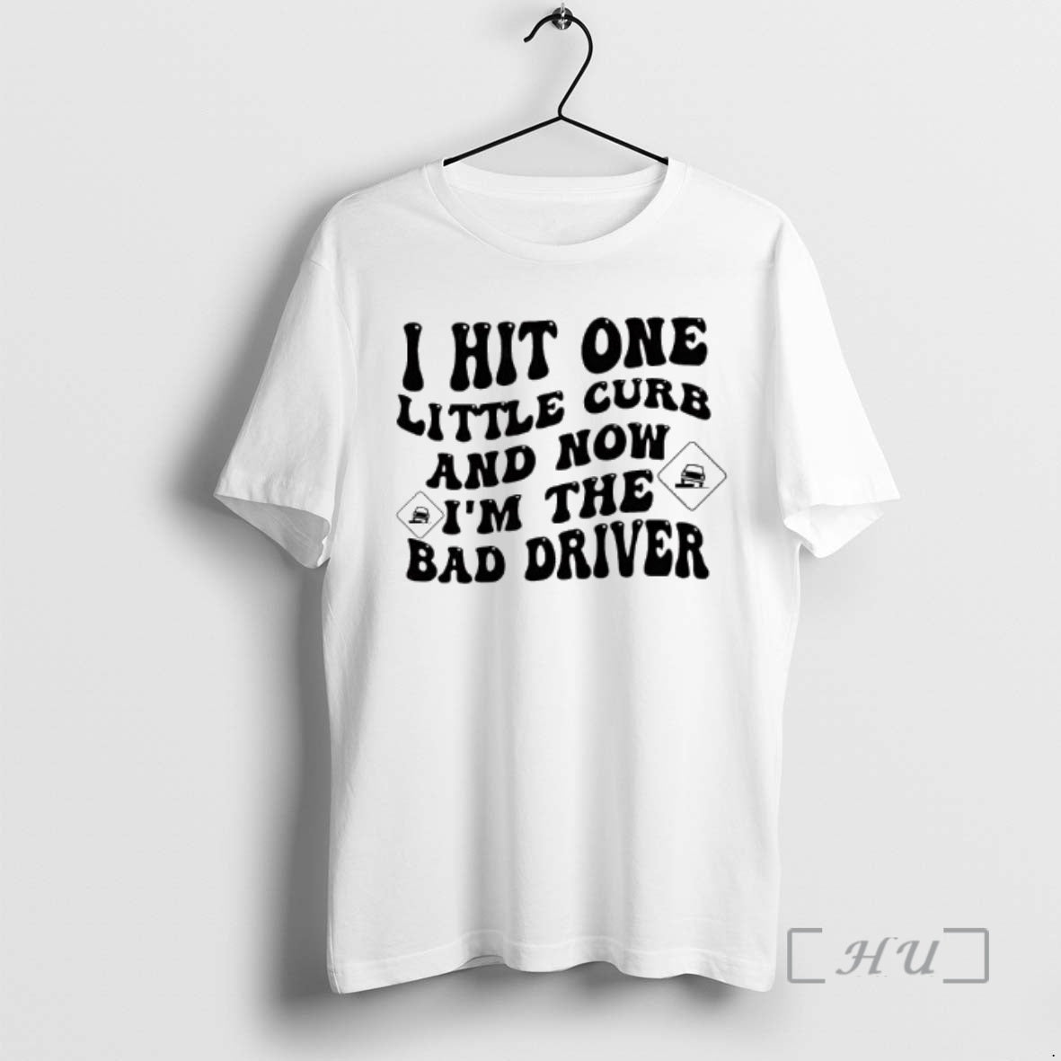 Officials I Hit One Little Curb And Now Im The Bad Driver Car Premium T-Shirts, Hoodie, Sweatshirt | InkRitualCo.com