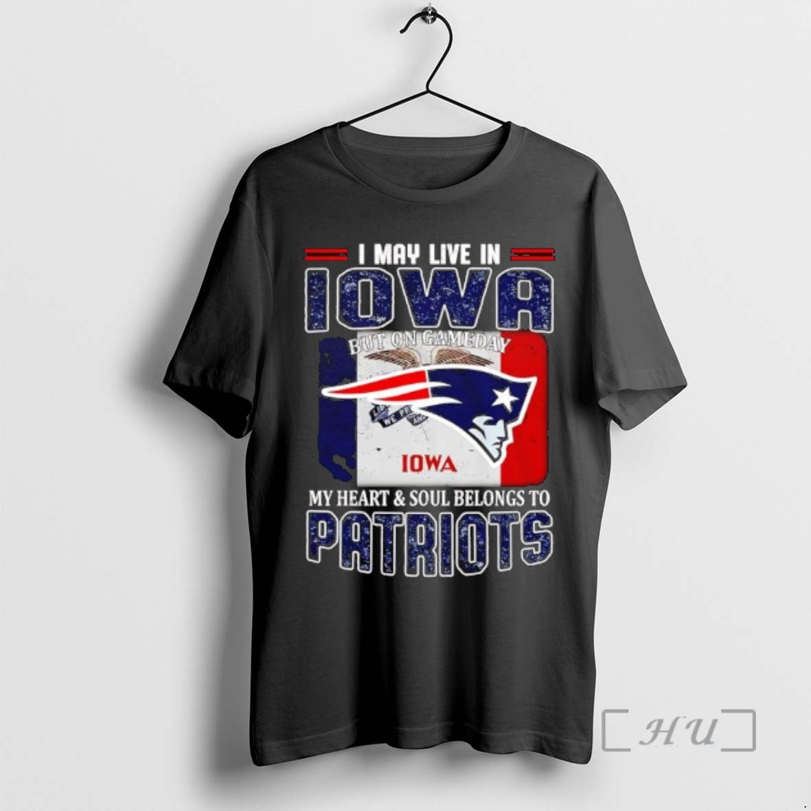 Officials I May Live In Iowa But On Gameday My Heart Soul Belongs To Patriots T-Shirts, Hoodie, Sweatshirt | InkRitualCo.com