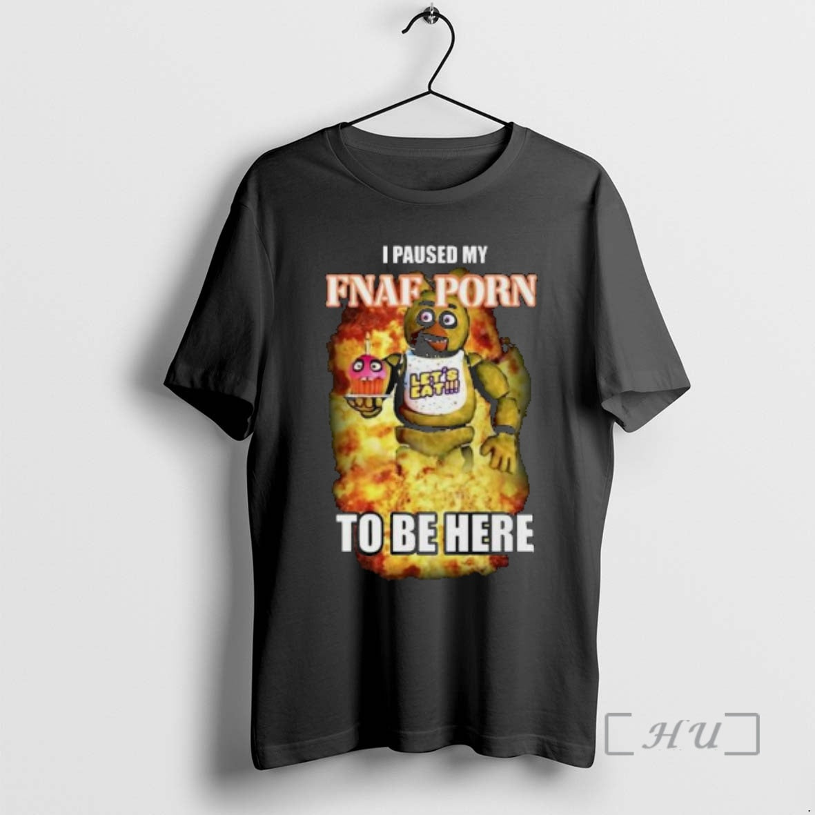 Officials I Paused My Fnaf Porn To Be Here Circle Black Premium T Shirts Sweater Hoodie, Sweatshirt | InkRitualCo.com