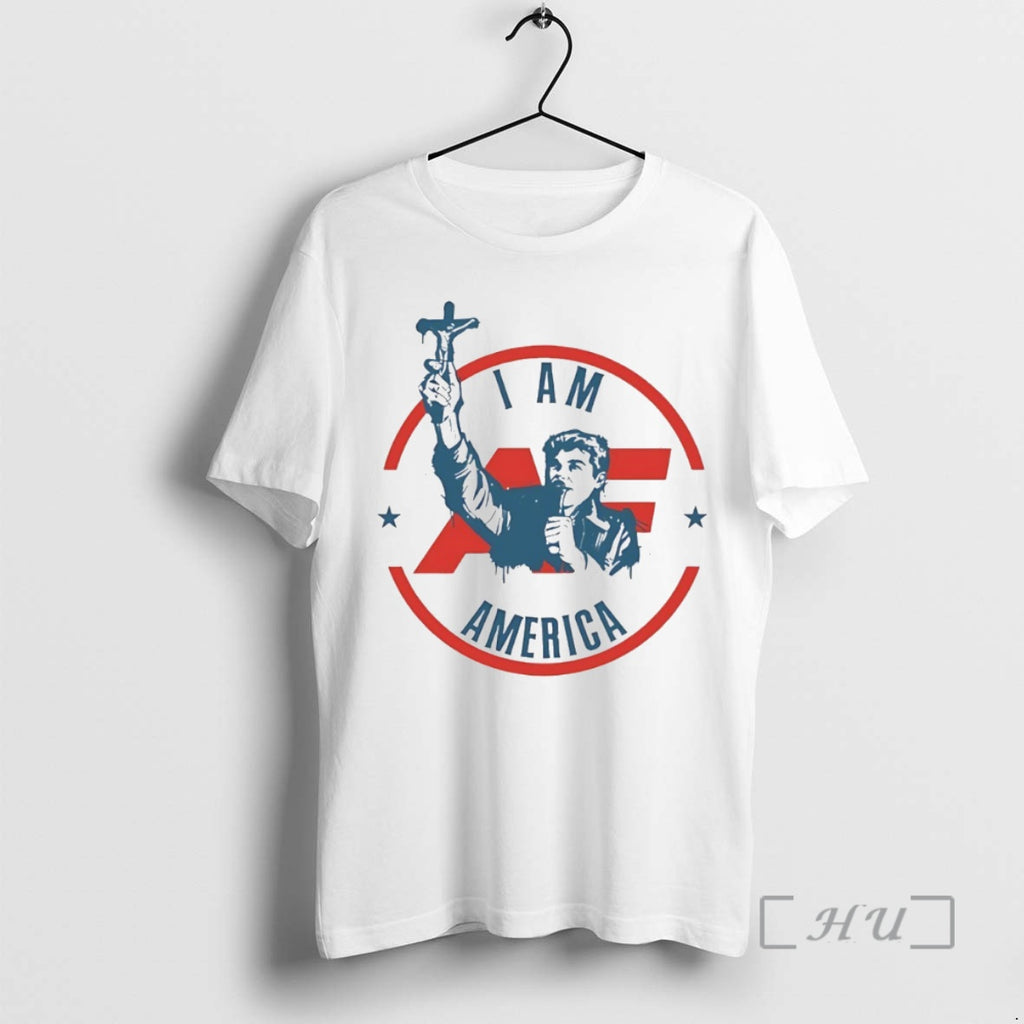 Officials I Am America First Crucifix Circle T-Shirts, Hoodie, Sweatshirt | InkRitualCo.com