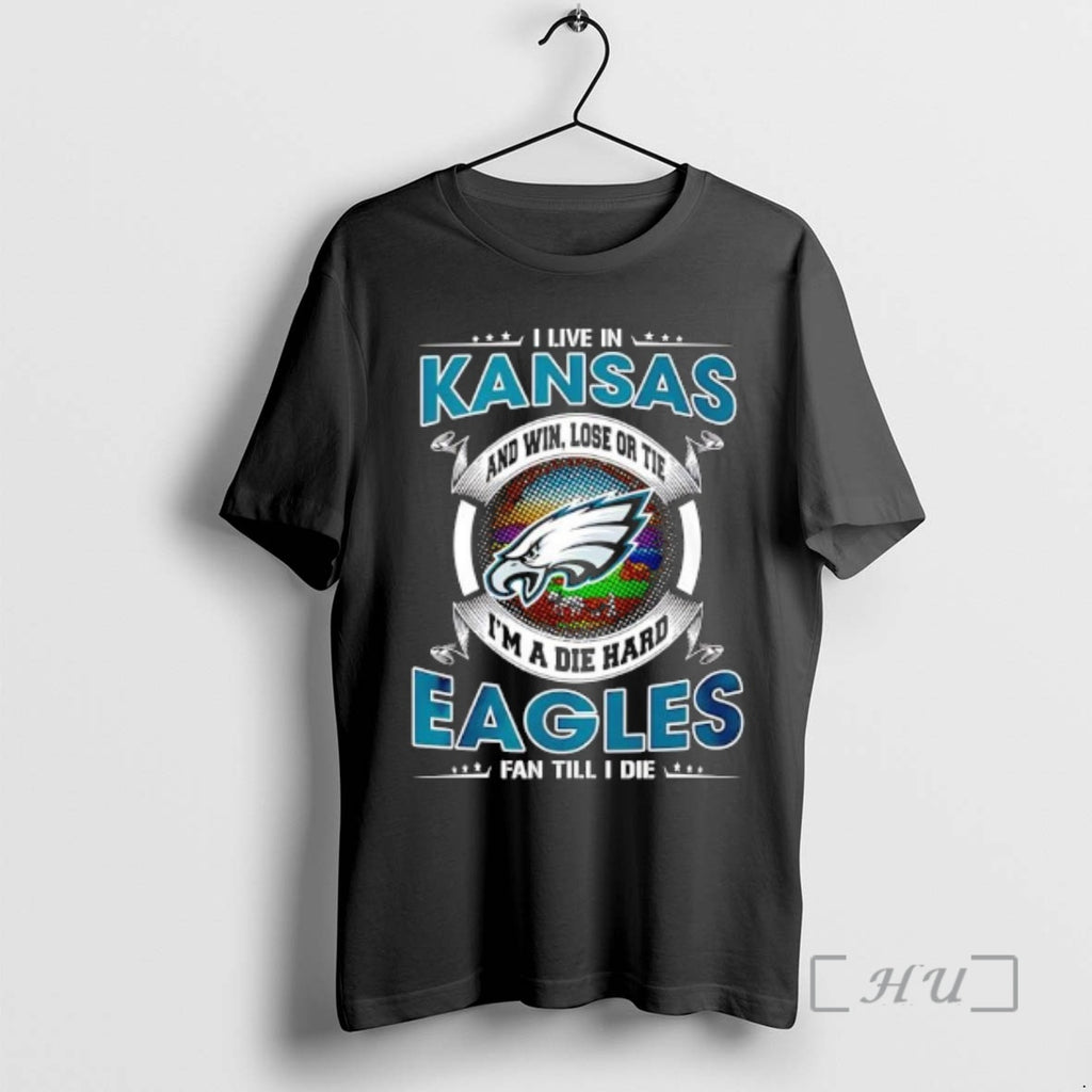 Officials I Live In Kansas And Win Lose Or Tie Im A Die Hard Philadelphia T-Shirts, Hoodie, Sweatshirt | InkRitualCo.com
