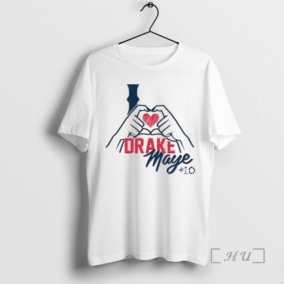 Officials I Love Drake Maye 10 Heart Patriots T-Shirts, Hoodie, Sweatshirt | InkRitualCo.com