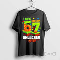 Officials I Was 6 Now Im 7 Pixel Game Unlocked Gamer 7th Birthday Premium T-Shirts, Hoodie, Sweatshirt | InkRitualCo.com