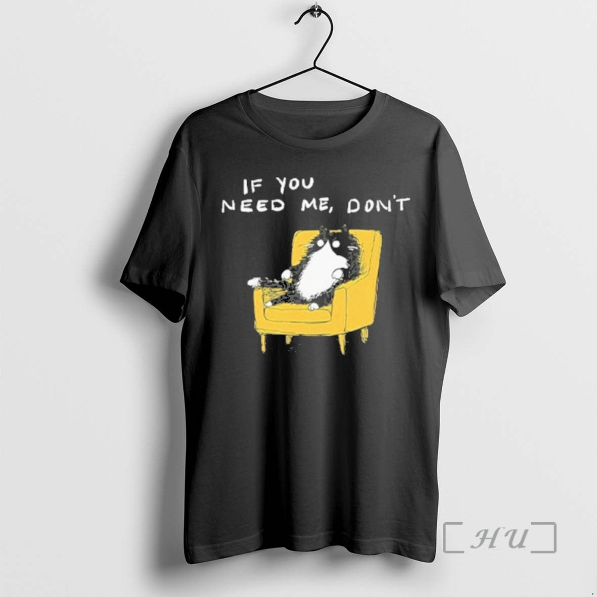 Officials If You Need Me Dont Funny Black Cat T-Shirts, Hoodie, Sweatshirt | InkRitualCo.com