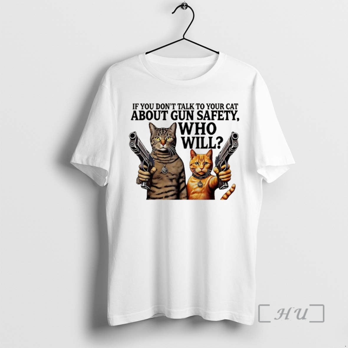 Officials If You Dont Talk To Your Cat About Gun Safety Who Will Gang Cat T-Shirts, Hoodie, Sweatshirt | InkRitualCo.com