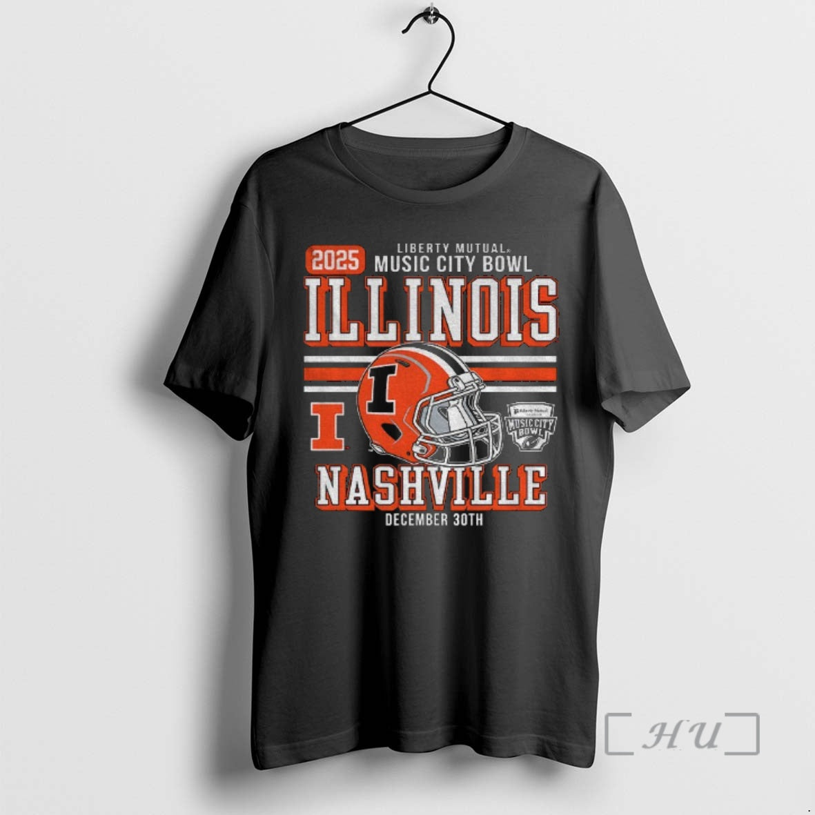 Officials Illinois Fighting Illini Football Liberty Mutual Music City Bowl 2025 December 30th Premium T-Shirts, Hoodie,...