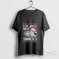Officials Im Just Here For The Snacks Raccoon Christmas Ugly T-Shirts, Hoodie, Sweatshirt | InkRitualCo.com
