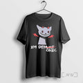 Officials Im Demure Demonic Cat Funny T-Shirts, Hoodie, Sweatshirt | InkRitualCo.com