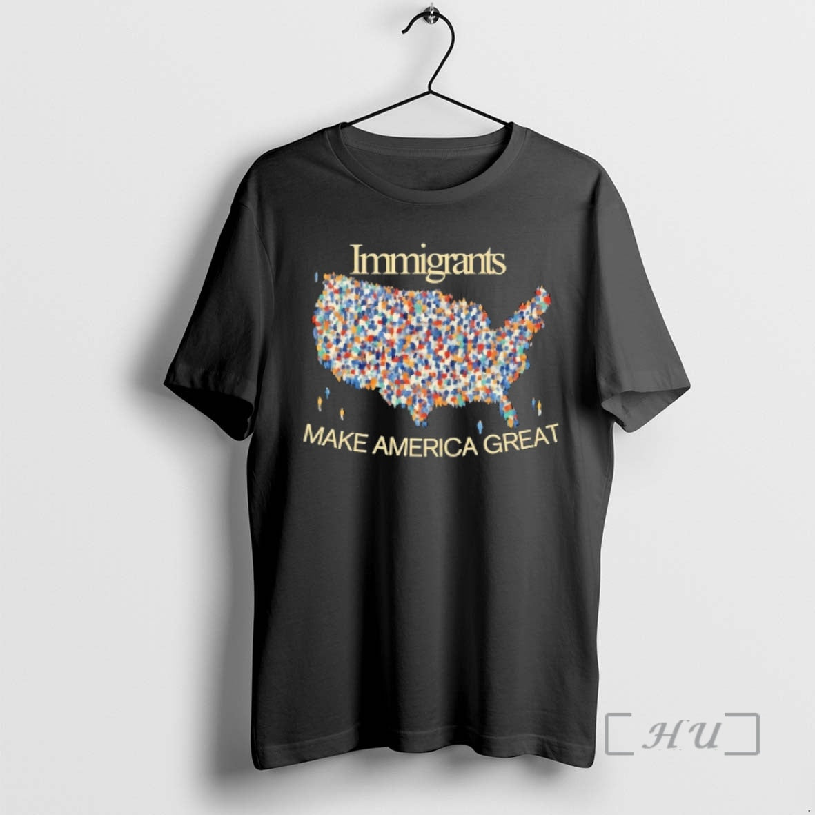Officials Immigrants Make America Great Us Map T-Shirts, Hoodie, Sweatshirt | InkRitualCo.com