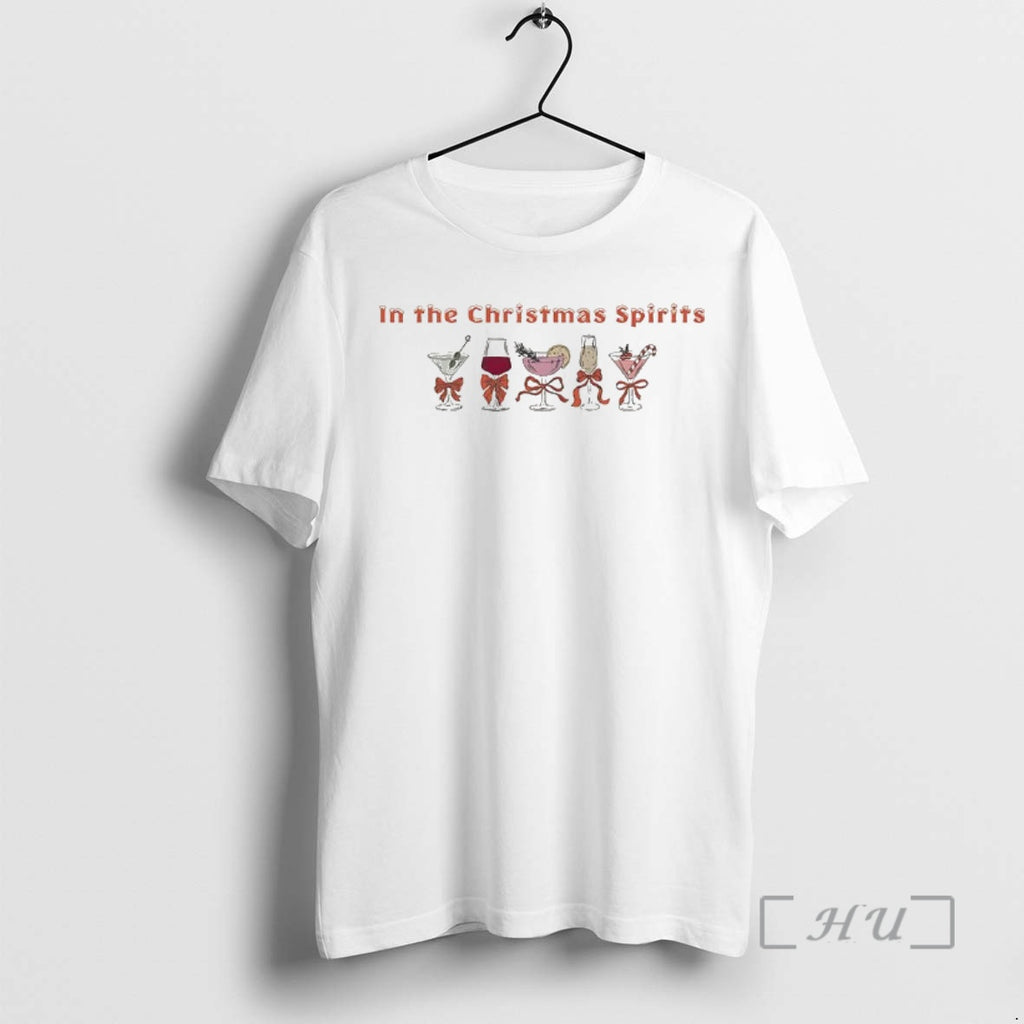 Officials In The Christmas Spirits Cocktail Glass With Bow Christmas T-Shirts, Hoodie, Sweatshirt | InkRitualCo.com