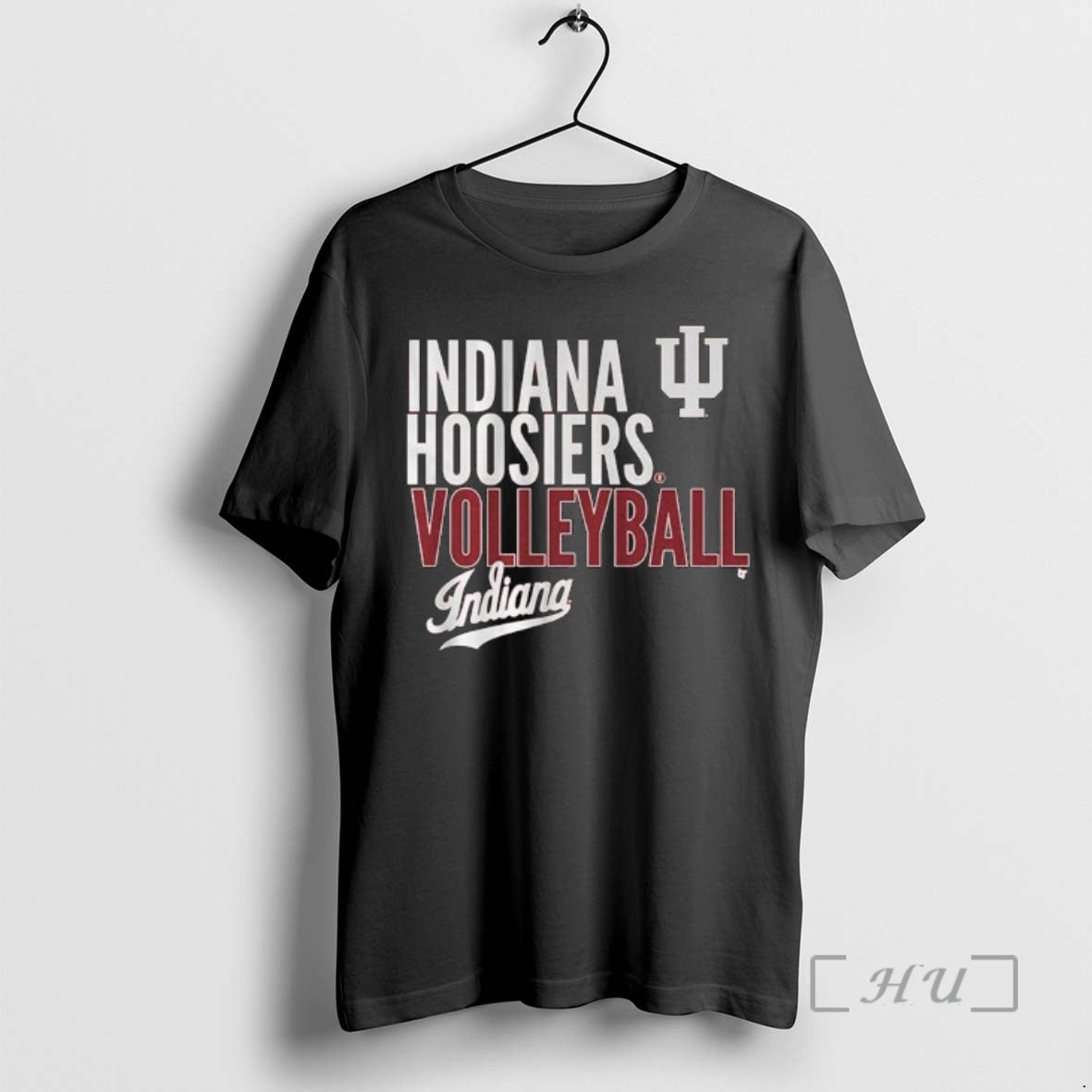 Officials Indiana Volleyball Text Logo Overlay 2025 T-Shirts, Hoodie, Sweatshirt