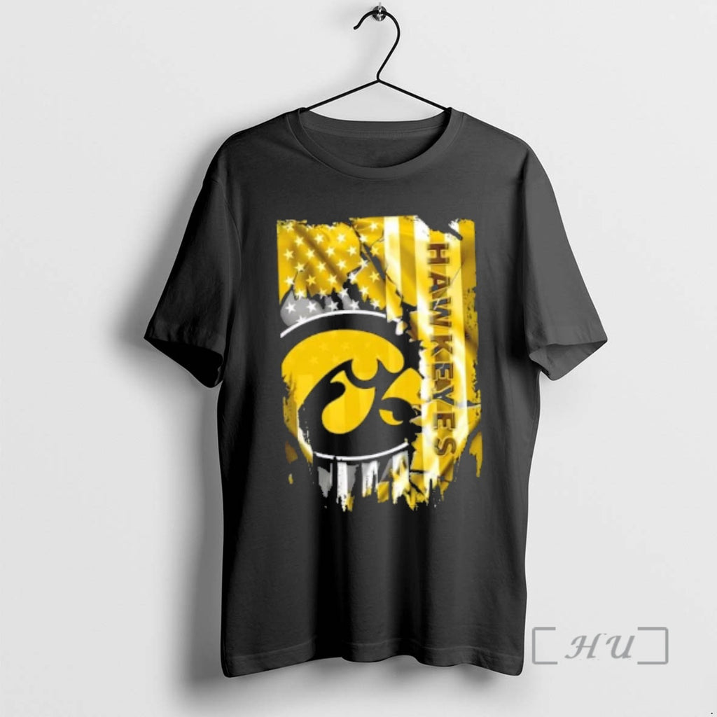 Officials Iowa Hawkeyes Football X American Flag T-Shirts, Hoodie, Sweatshirt | InkRitualCo.com