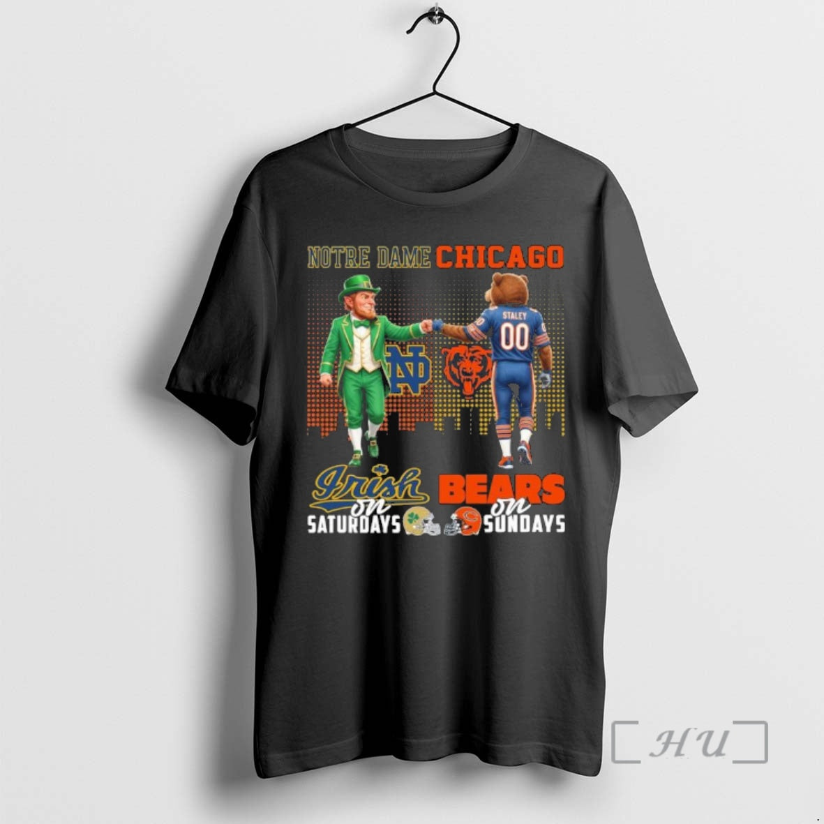Officials Irish Vs Bears Mascot On Saturdays And On Sundays T-Shirts, Hoodie, Sweatshirt | InkRitualCo.com