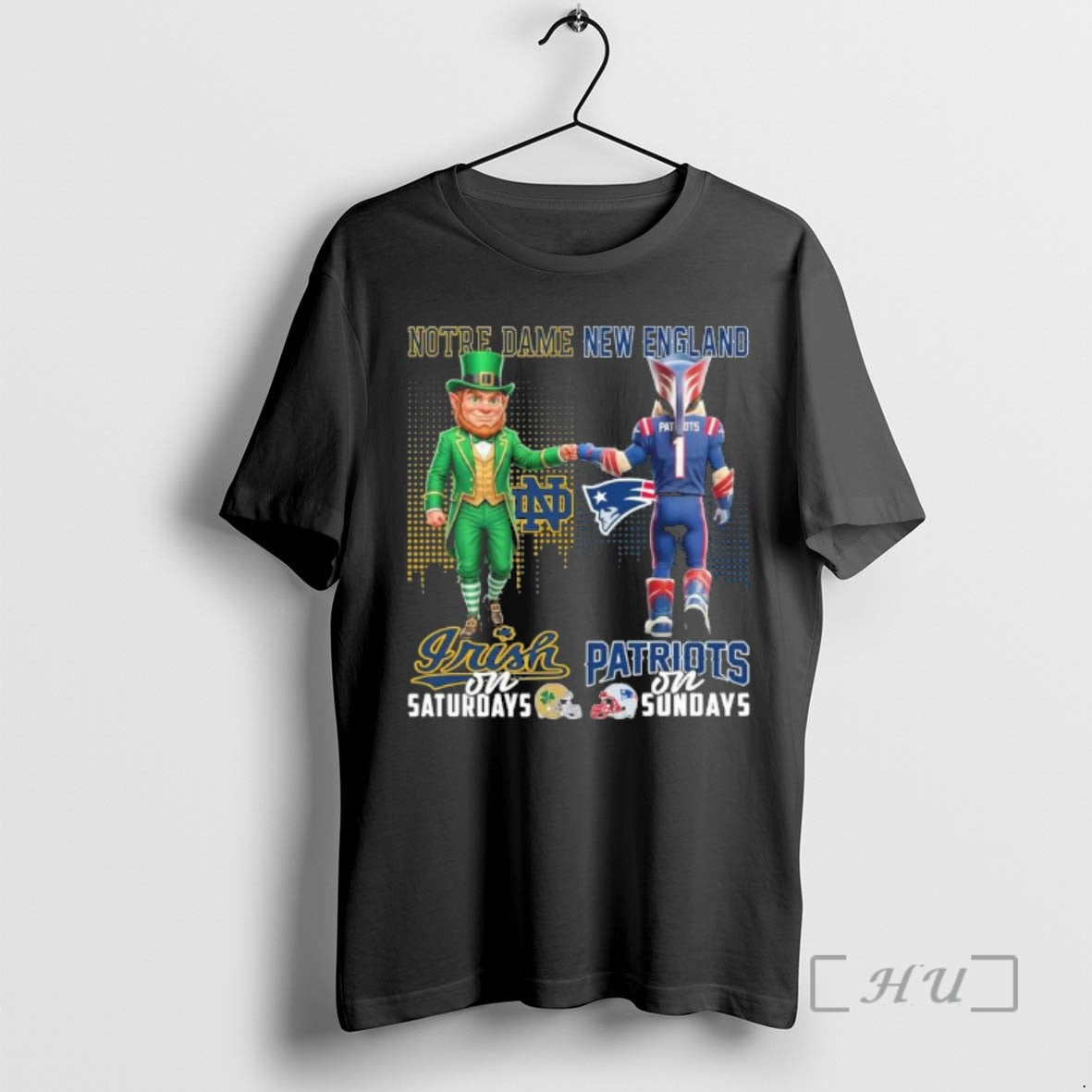 Officials Irish Vs Patriots Mascot On Saturdays And On Sundays T-Shirts, Hoodie, Sweatshirt | InkRitualCo.com