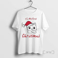 Officials Its My First Christmas Cute Cat T-Shirts, Hoodie, Sweatshirt | InkRitualCo.com