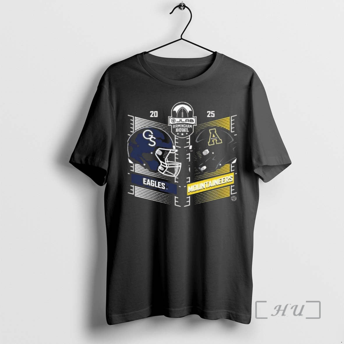 Officials Jlab Birmingham Bowl 2025 Georgia Southern Vs Appalachian State Matchup Helmet Premium T Shirts Hoodie, Sweatshirt