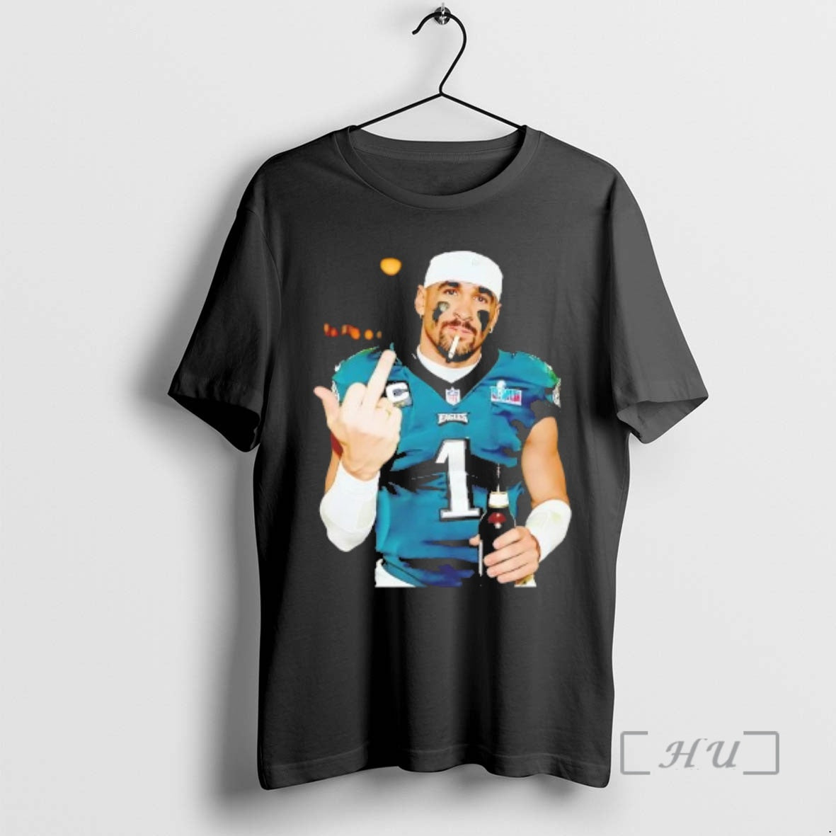 Officials Jalen Hurts Middle Finger Smoking T-Shirts, Hoodie, Sweatshirt | InkRitualCo.com