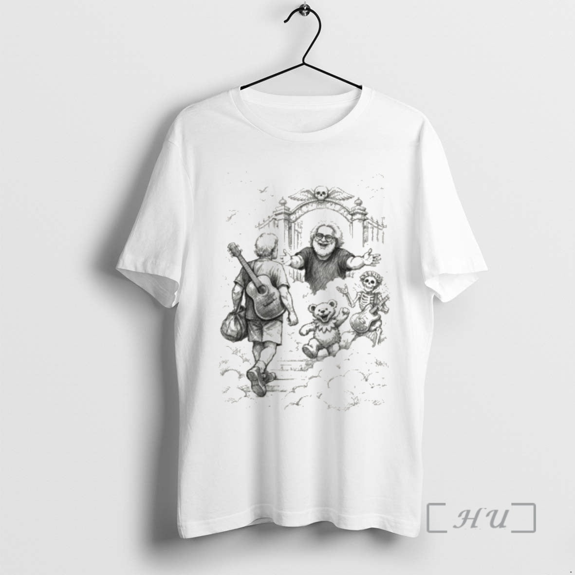 Officials Jerry Garcia And Bob Weir Grateful Dad In The Heaven Premium T Shirts Sweater Hoodie, Sweatshirt | InkRitualCo.com