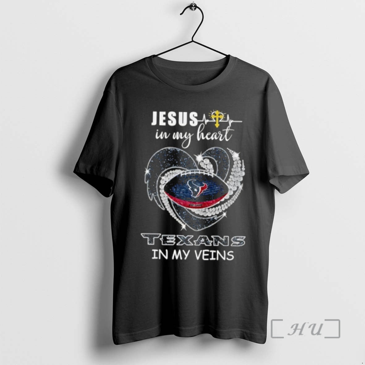 Officials Jesus In My Heart Texans In My Veins T-Shirts, Hoodie, Sweatshirt | InkRitualCo.com