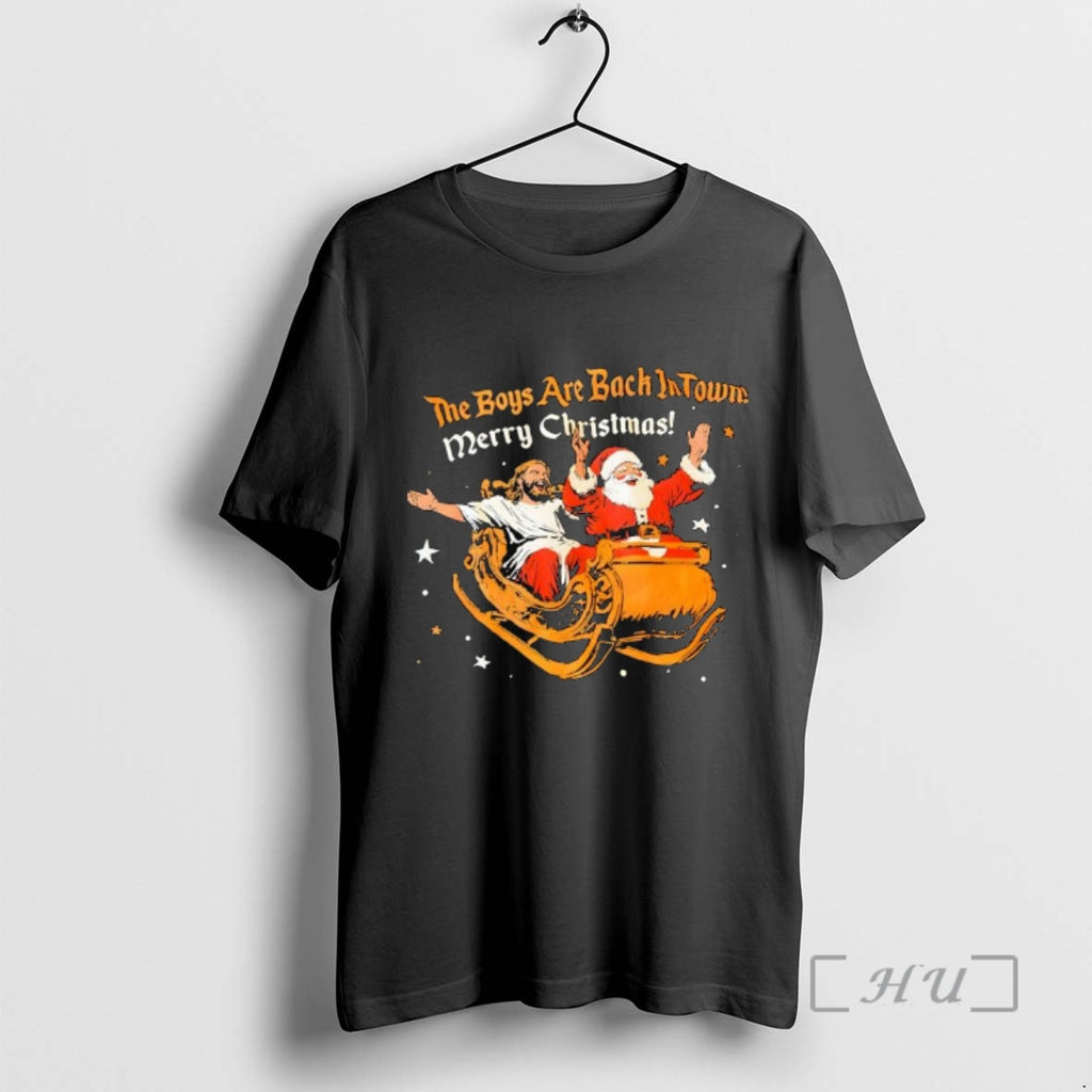 Officials Jesus Noel The Boys Are Back In Town Merry Christmas Premium T Shirts Sweater Hoodie, Sweatshirt | InkRitualCo.com