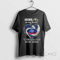 Officials Jesus In My Heart Houston Texans In My Veins Heartbeat Line Premium T Shirts Hoodie, Sweatshirt | InkRitualCo.com