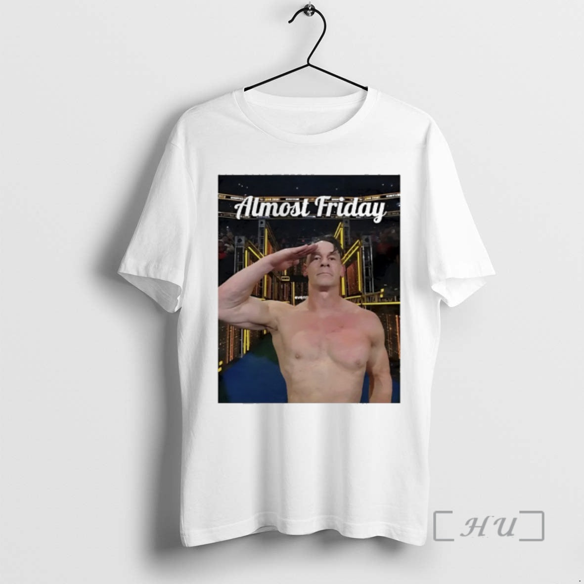 Officials John Cena Salute Almost Friday Photo T-Shirts, Hoodie, Sweatshirt | InkRitualCo.com