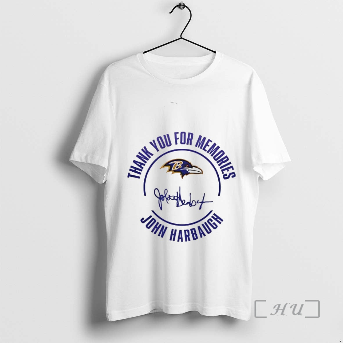 Officials John Harbaugh Thank You For Memories Signature T-Shirts, Hoodie, Sweatshirt | InkRitualCo.com