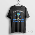 Officials Just A Woman Who Loves Beaches And Wine T-Shirts, Hoodie, Sweatshirt | InkRitualCo.com