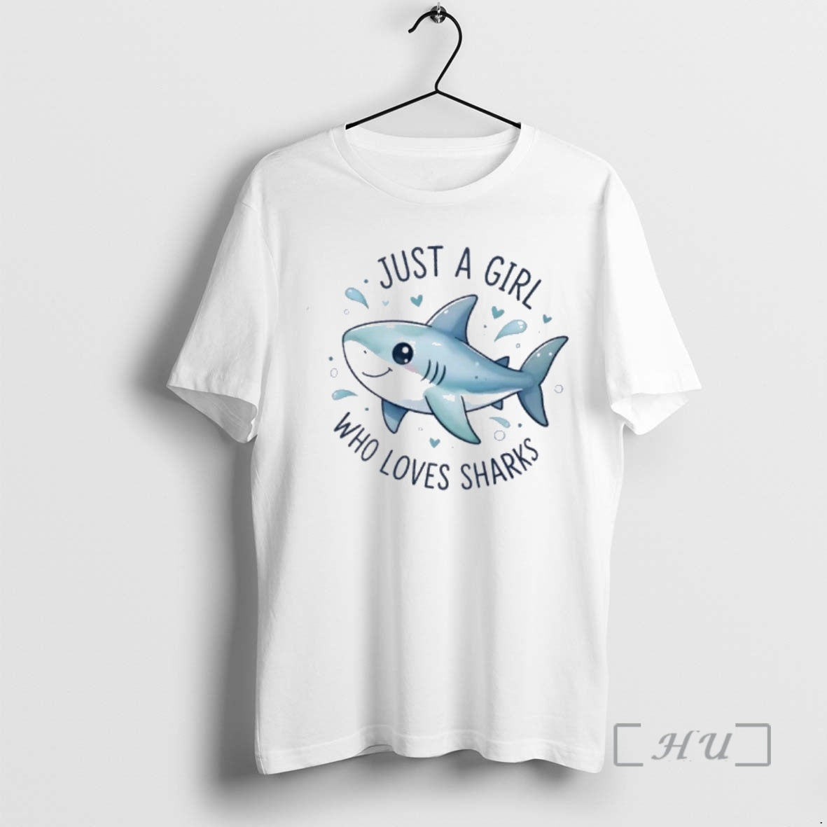 Officials Just A Girl Who Loves Sharks Cute T-Shirts, Hoodie, Sweatshirt | InkRitualCo.com
