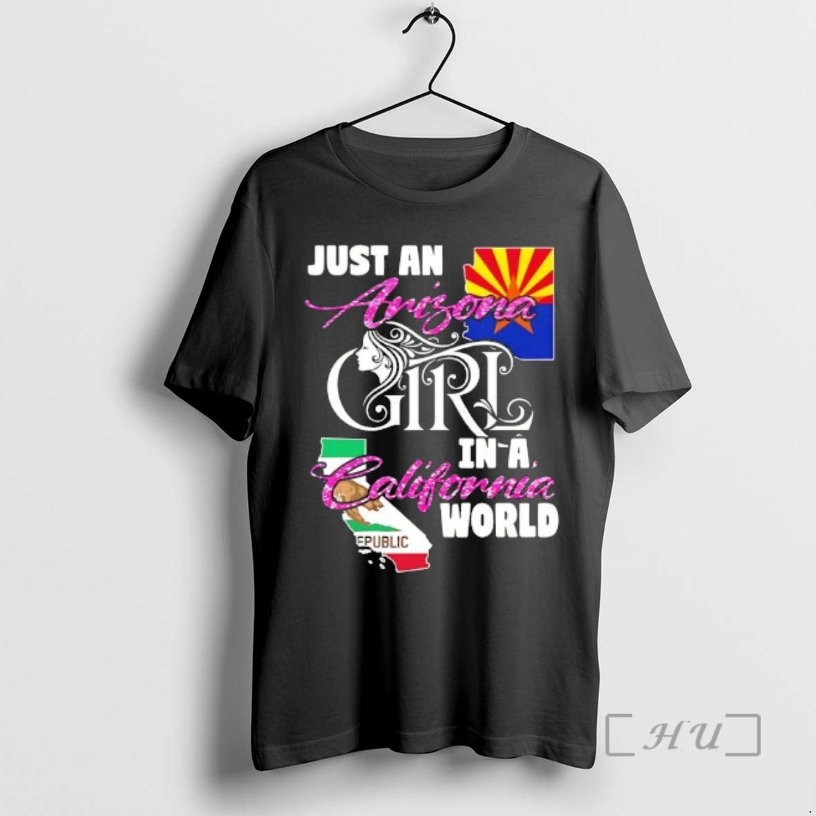 Officials Just An Arizona Girl In A California World T-Shirts, Hoodie, Sweatshirt | InkRitualCo.com