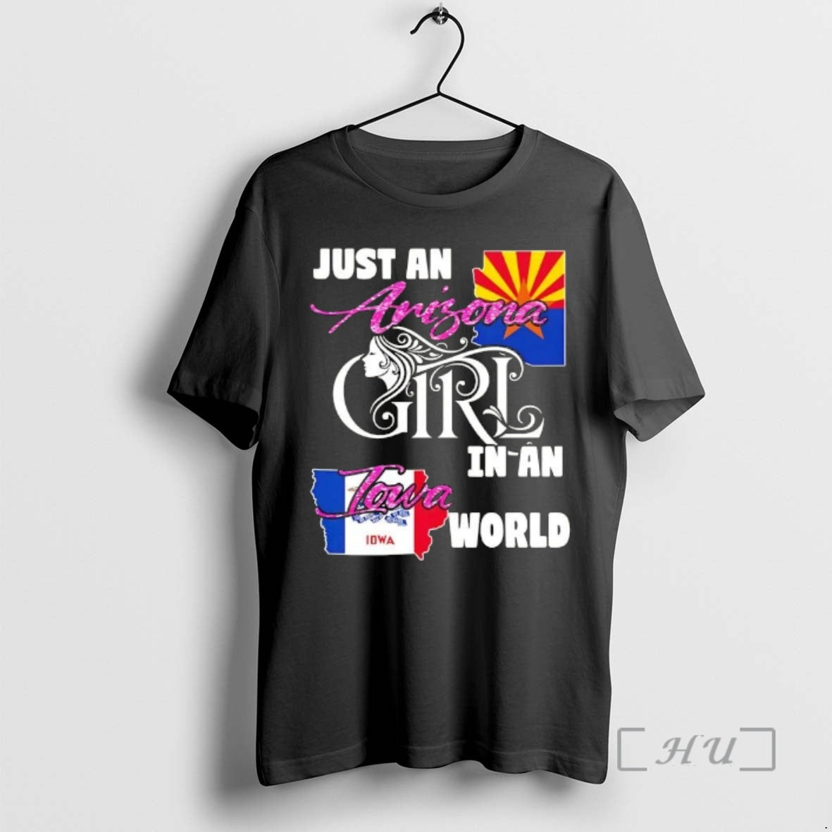 Officials Just An Arizona Girl In A Iowa World T-Shirts, Hoodie, Sweatshirt | InkRitualCo.com