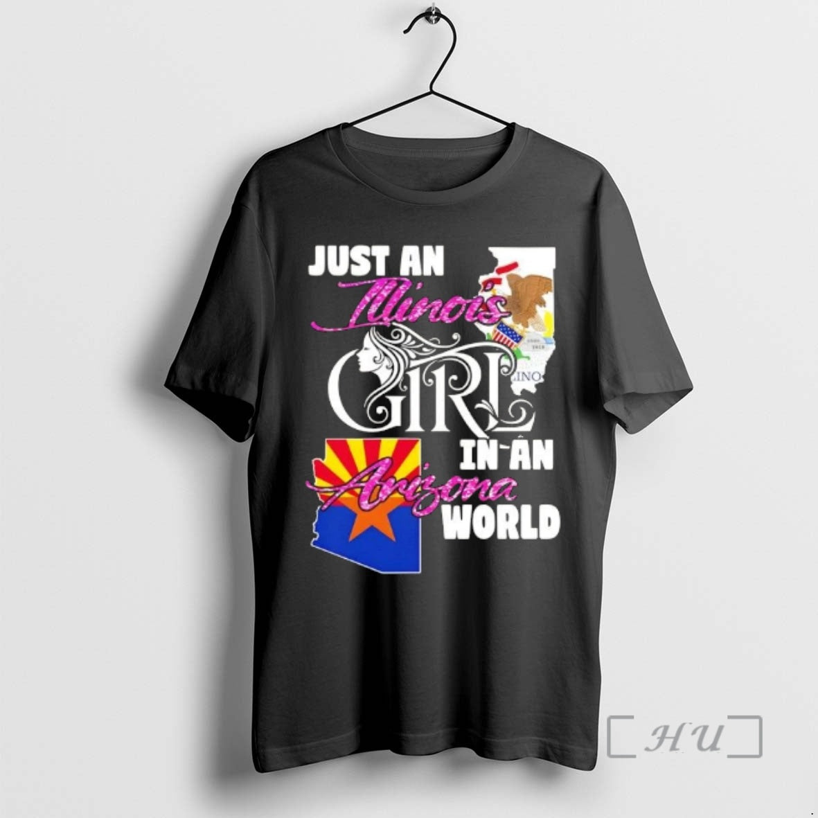 Officials Just An Illinois Girl In A Arizona World T-Shirts, Hoodie, Sweatshirt | InkRitualCo.com