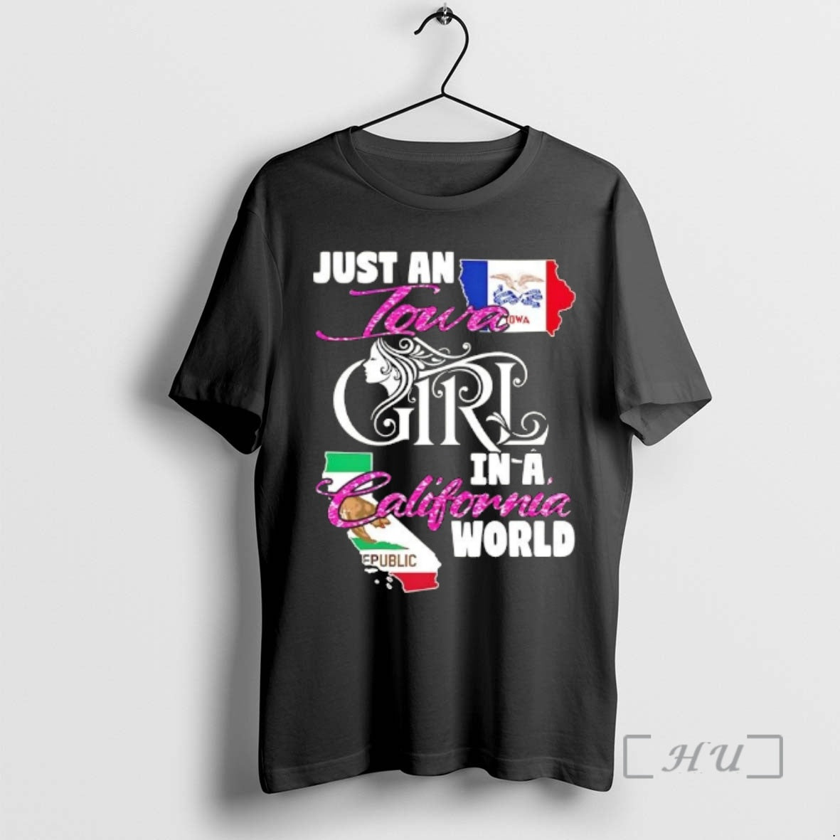 Officials Just An Iowa Girl In A California World T-Shirts, Hoodie, Sweatshirt | InkRitualCo.com
