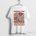 Officials Justice For Renee Nicole Good Retro Flower T-Shirts, Hoodie, Sweatshirt | InkRitualCo.com