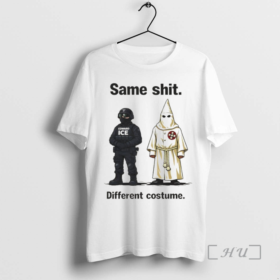 Officials Kkk Same Shit Different Costume Anti Fascist Abolish Ice T-Shirts, Hoodie, Sweatshirt | InkRitualCo.com