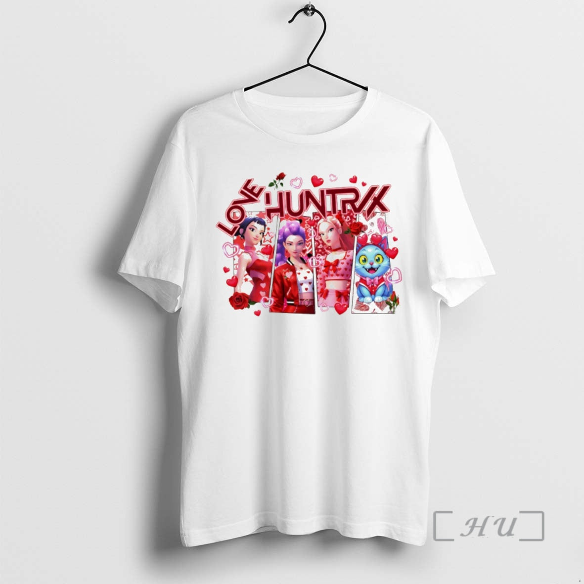 Officials Kpop Demon Hunters Love Huntrix Heart Valentines Day 2026 T-Shirts, Hoodie, Sweatshirt | InkRitualCo.com